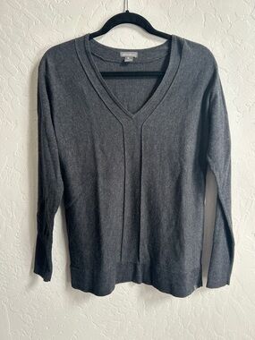 Eddie Bauer Charcoal V-Neck Sweater
